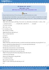 Đề thi học kì 2 KHTN 8 Cánh diều - Đề số 3